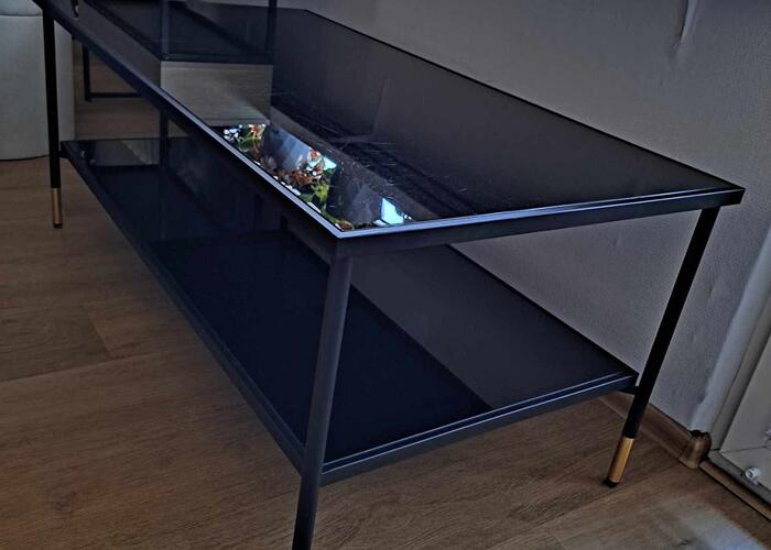 Grajewo ogłoszenia: Witam, Sprzedam stolik kawowy czarny szkło 115x58cm IKEA ASPEROD